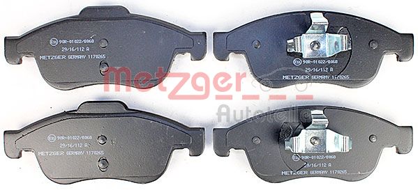 METZGER 1170265 GREENPARTS Bremsbelagsatz, Scheibenbremse